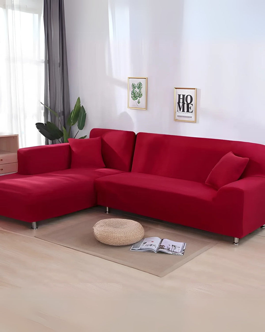 Elegant Modular Sofa Cover with Customizable Arrangement