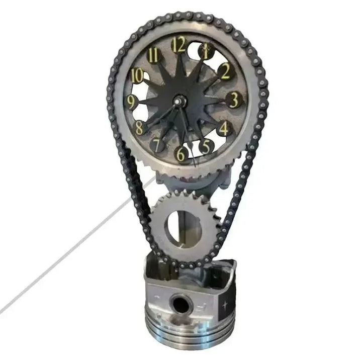 Watch chain with movement - Silent rotating table clock