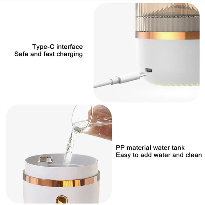 Himalaya salt crystal lamp &amp; essential oil diffuser, USB ultrasonic humidifier for home &amp; office