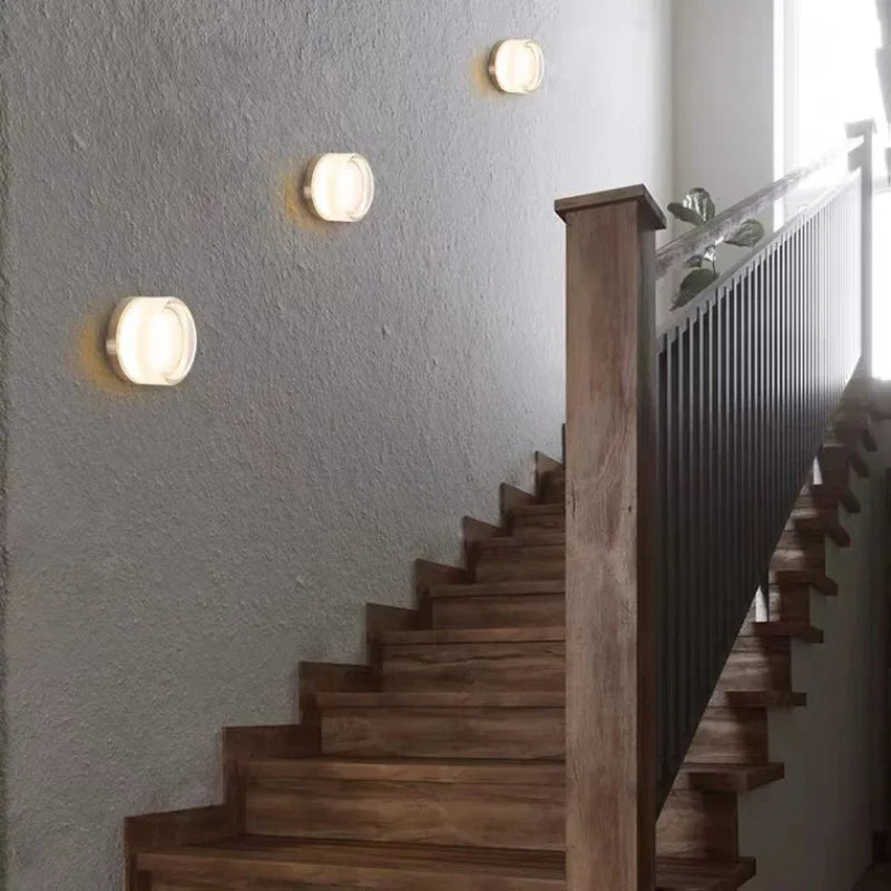 Modern round wall lamp for atmospheric elegance