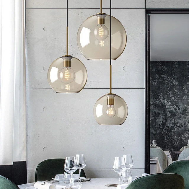 NordicGlas - Modern Scandinavian Glass Pendant Lamp for Dining Room and Living Room