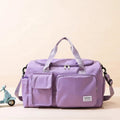 Multi-Pocket Travel Bag, Sports and Gym Duffle with Separate Shoe Compartment