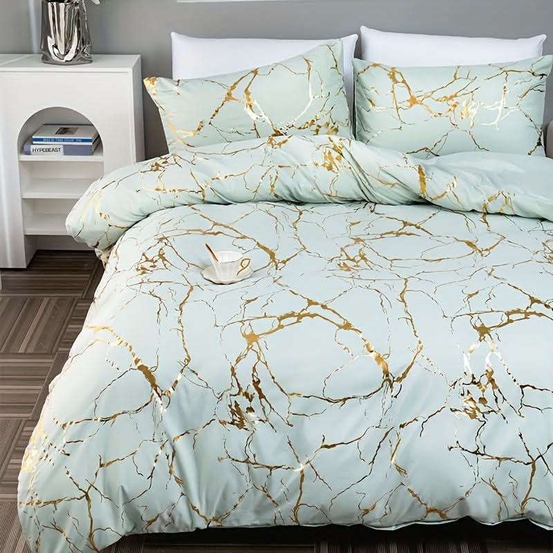 Marble Design Duvet Cover Set for Modern Bedroom