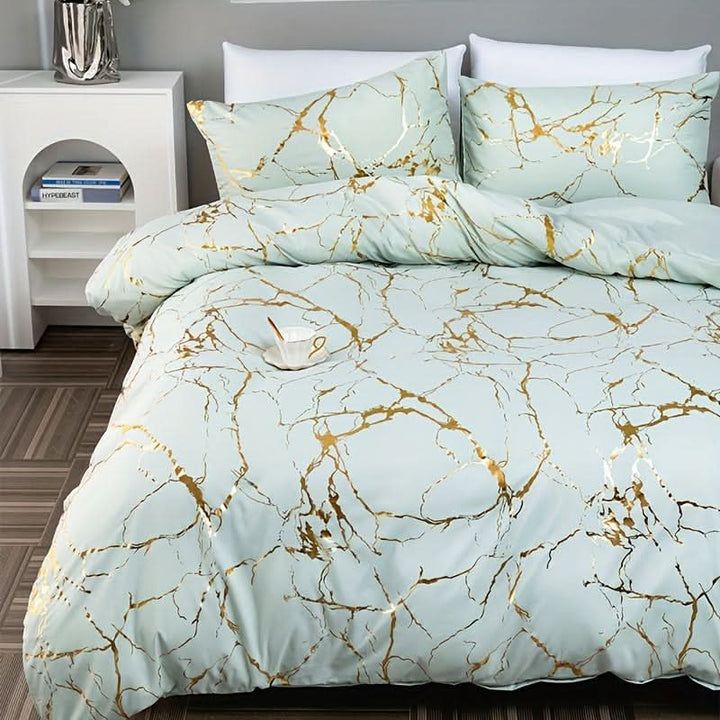 Marble Design Duvet Cover Set for Modern Bedroom
