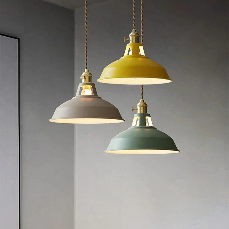 Nordic industrial LED pendant lamp Retro