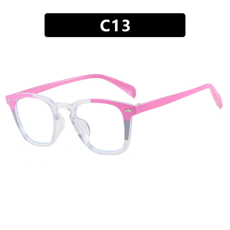 Women’s modern square sunglasses with mirrored UV protection