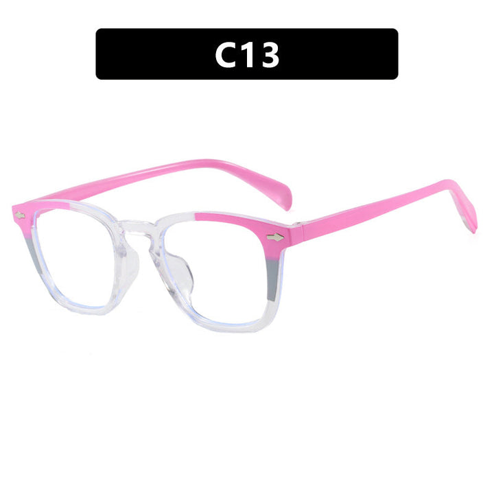 Women’s modern square sunglasses with mirrored UV protection