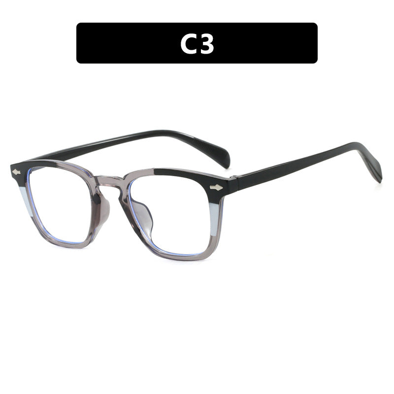 Women’s modern square sunglasses with mirrored UV protection