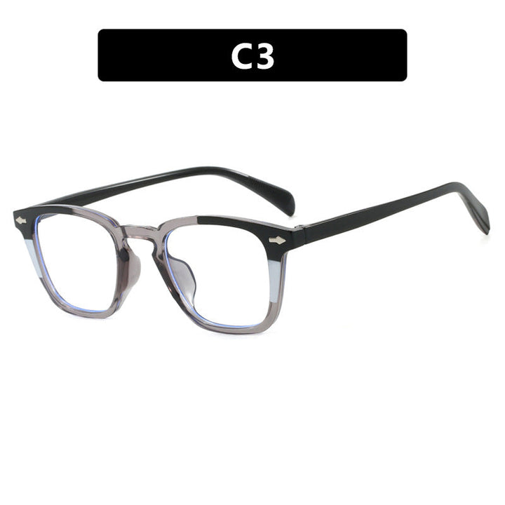 Women’s modern square sunglasses with mirrored UV protection