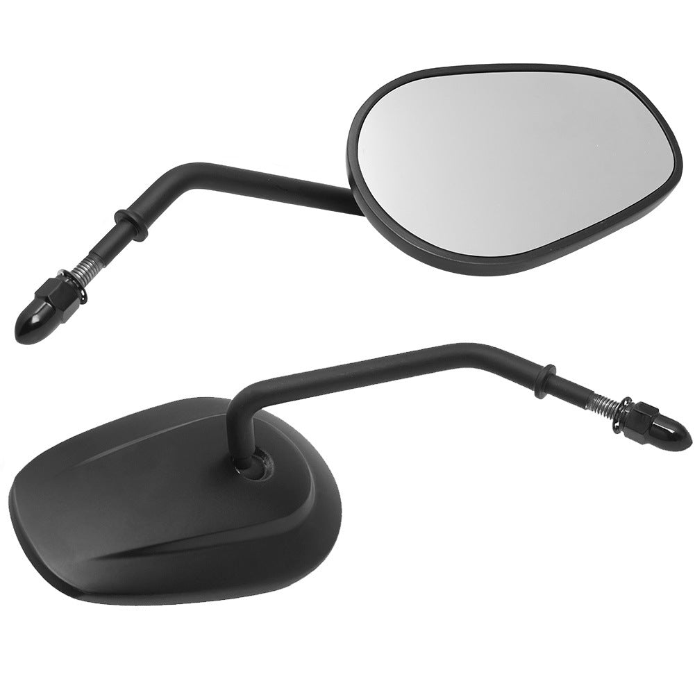 Motorcycle rearview mirror with adjustable arm and sturdy design