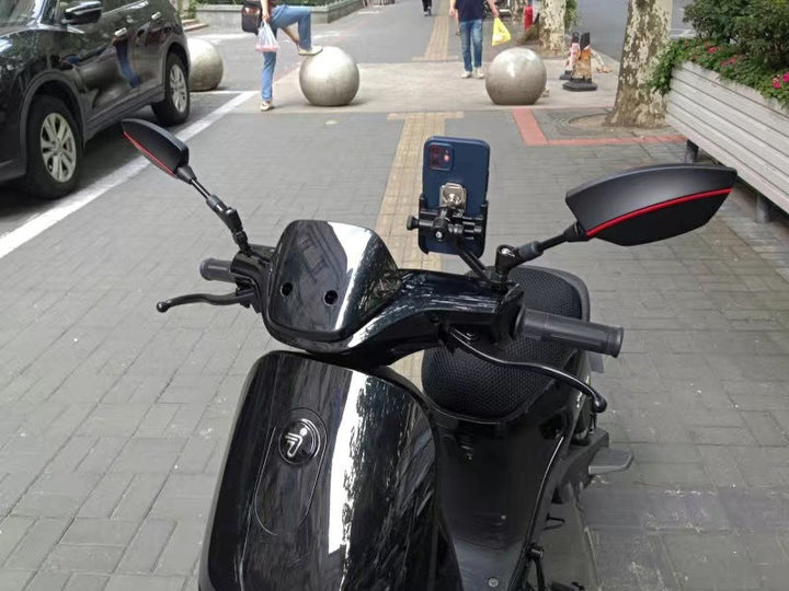 Motorcycle Mirror Set with Aerodynamic Design and High Stability