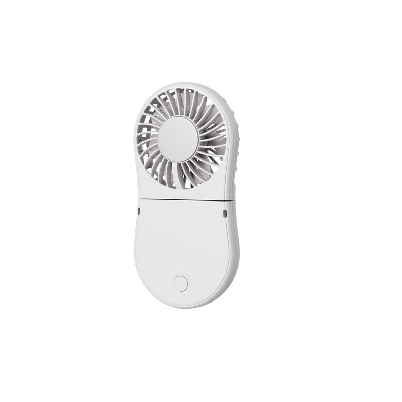 Unisex Compact Rechargeable Handheld Mirror Fan