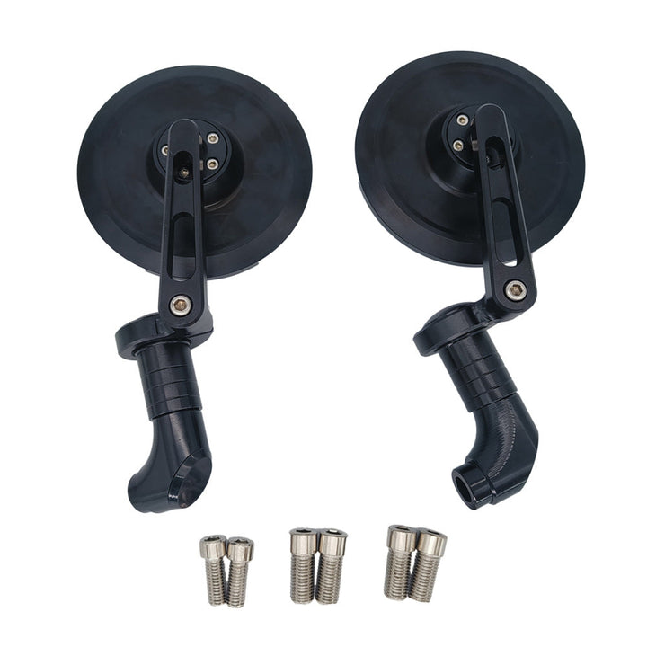 Sporty motorcycle mirrors