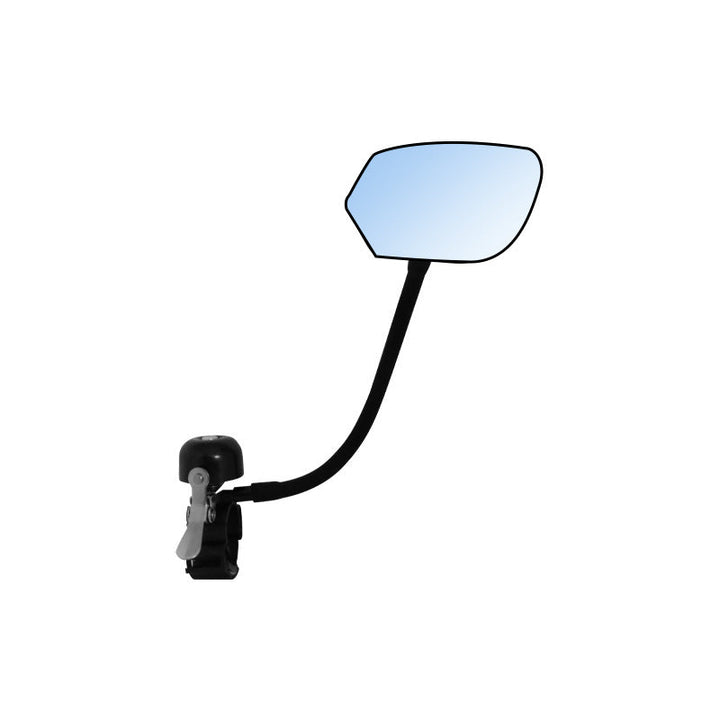 adjustable full-rotation handlebar rearview mirror with anti-glare convex glass