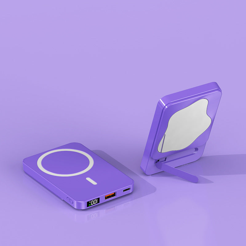 Portable Power Bank with Integrated Mirror