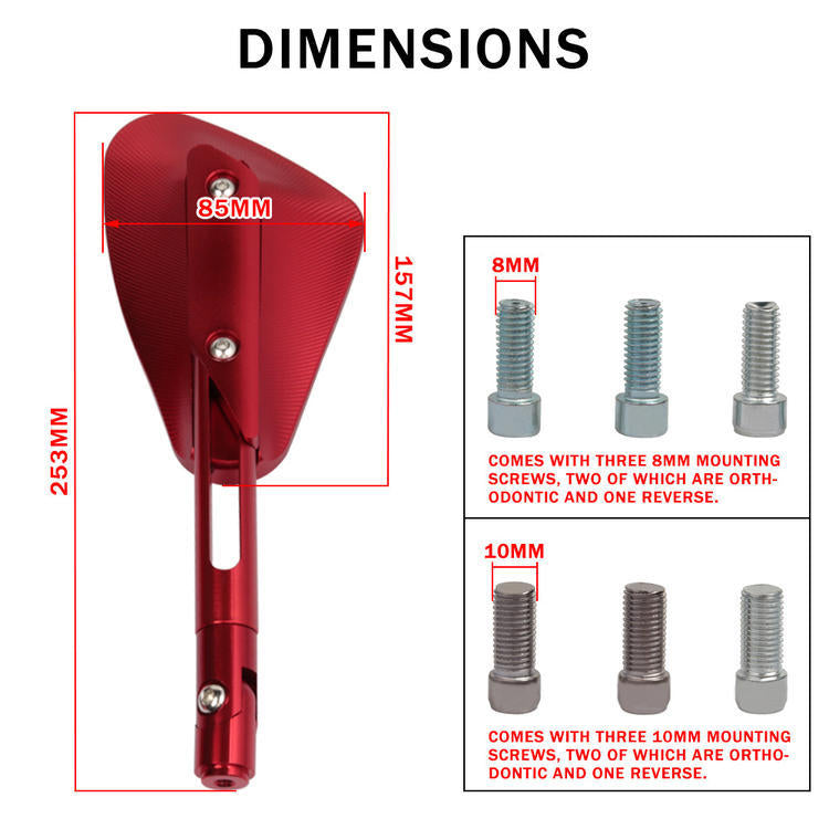Adjustable Sport Motorcycle Rearview Mirrors