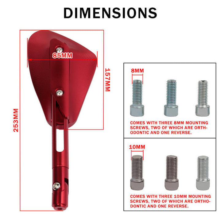 Adjustable Sport Motorcycle Rearview Mirrors