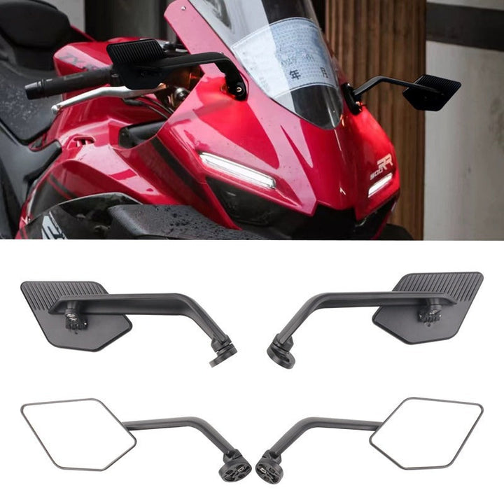 Adjustable Motorcycle Rearview Mirror with Robust Mounting System