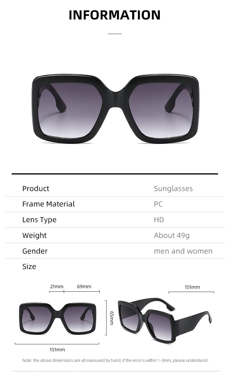 Women modern square sunglasses with mirror lenses
