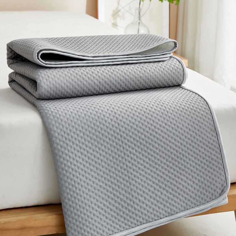 Unisex nan cooling mattress topper with breathable pressure relief and non-slip bottom