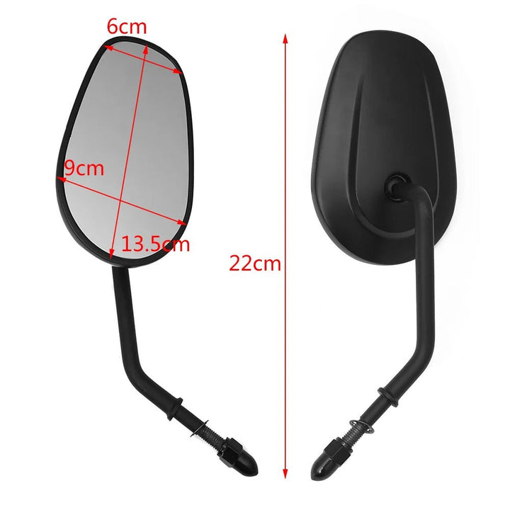 Adjustable Motorcycle Rearview Mirror with High-Quality Chrome Finish