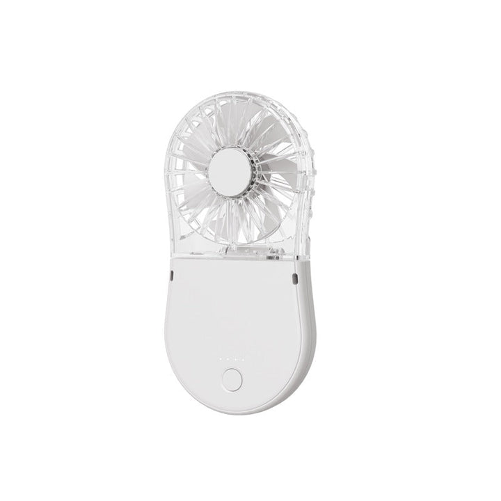 Unisex Compact Rechargeable Handheld Mirror Fan