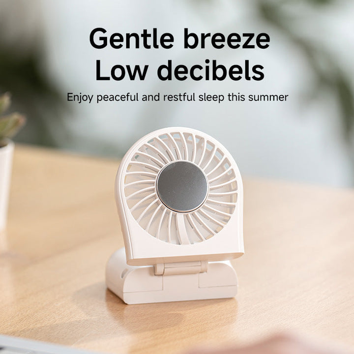 Unisex Compact Rechargeable Handheld Mirror Fan