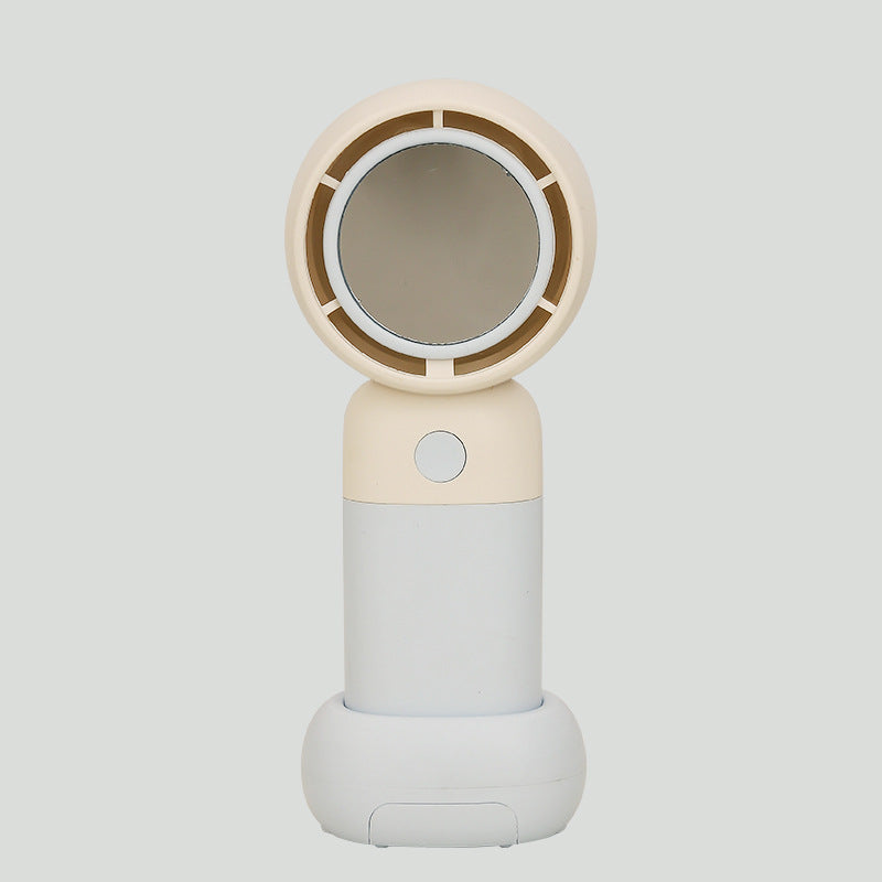 Women Portable Handheld Fan with Integrated Mirror