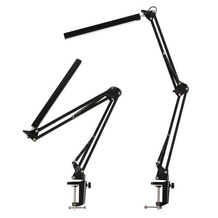 LED Foldable Long Arm Clip Eye Protection USB Reading Table Lamp
