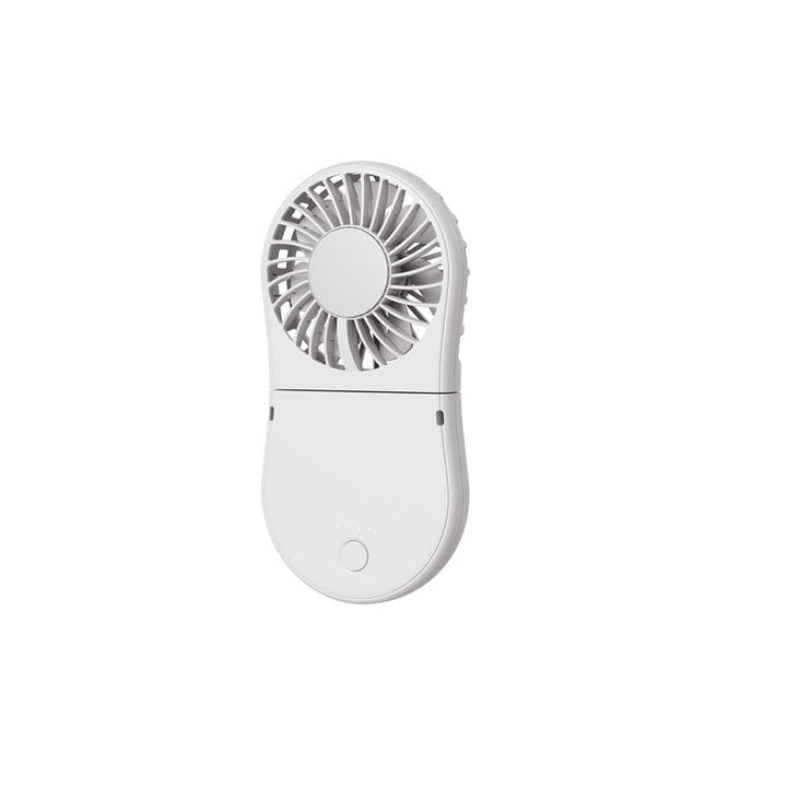 Unisex Portable Rechargeable Handheld Fan with LED Mirror