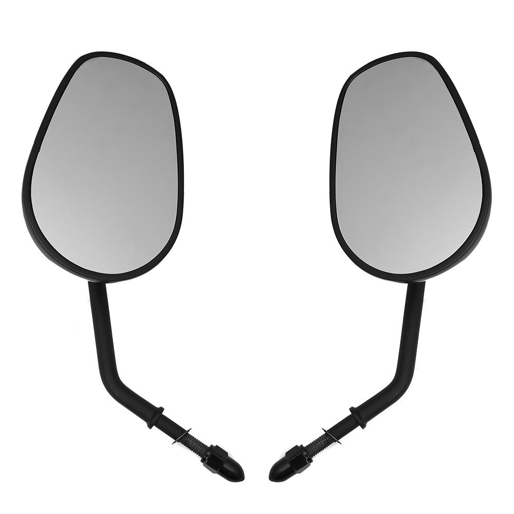Motorcycle rearview mirror with adjustable arm and sturdy design