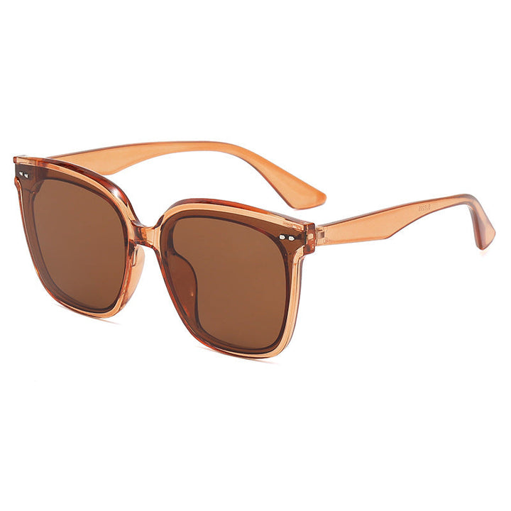 Ladies square sunglasses with mirrored gradient