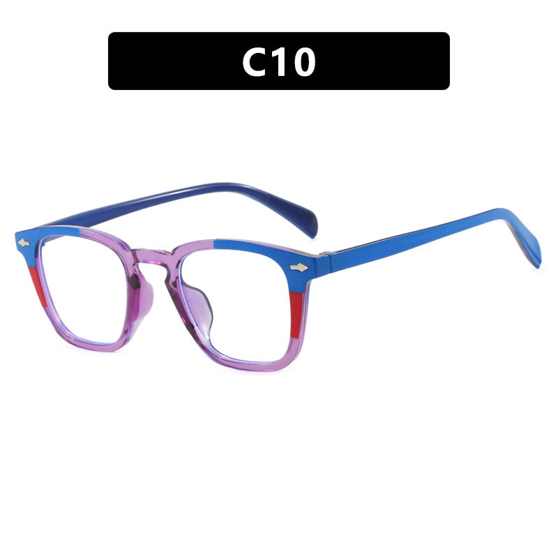 Women’s modern square sunglasses with mirrored UV protection