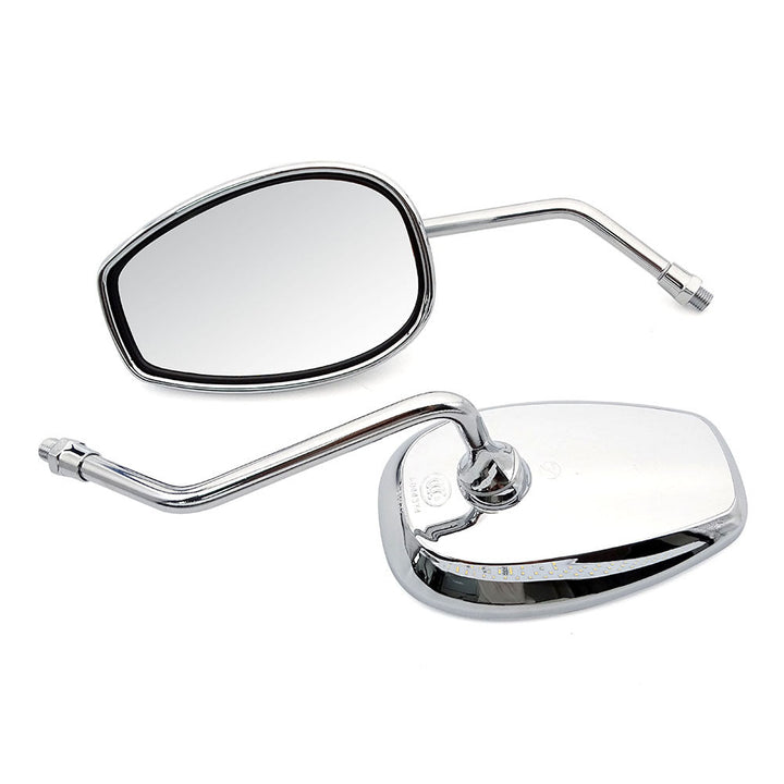 Motorcycle rearview mirror with adjustable arm and high-reflective surface