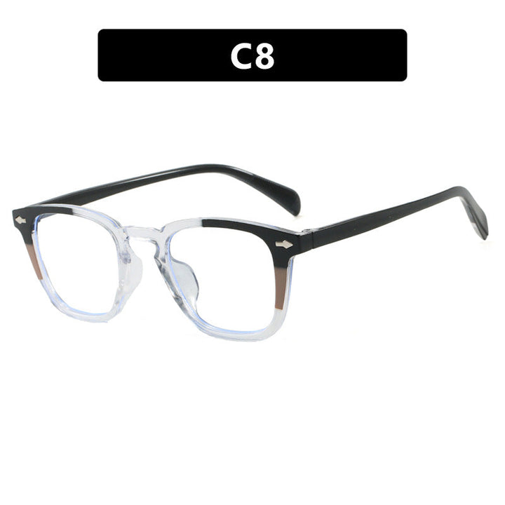 Women’s modern square sunglasses with mirrored UV protection