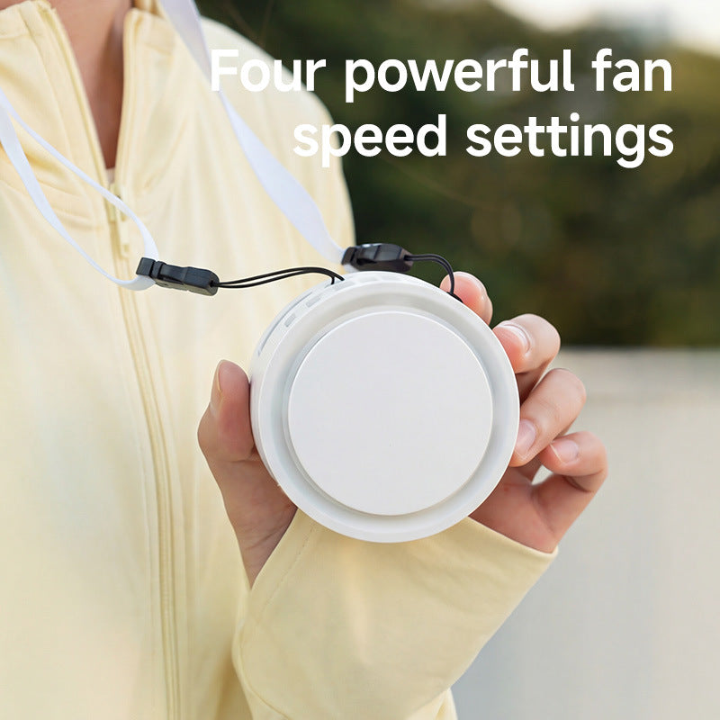 Ladies compact mirror fan