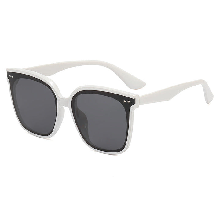 Ladies square sunglasses with mirrored gradient