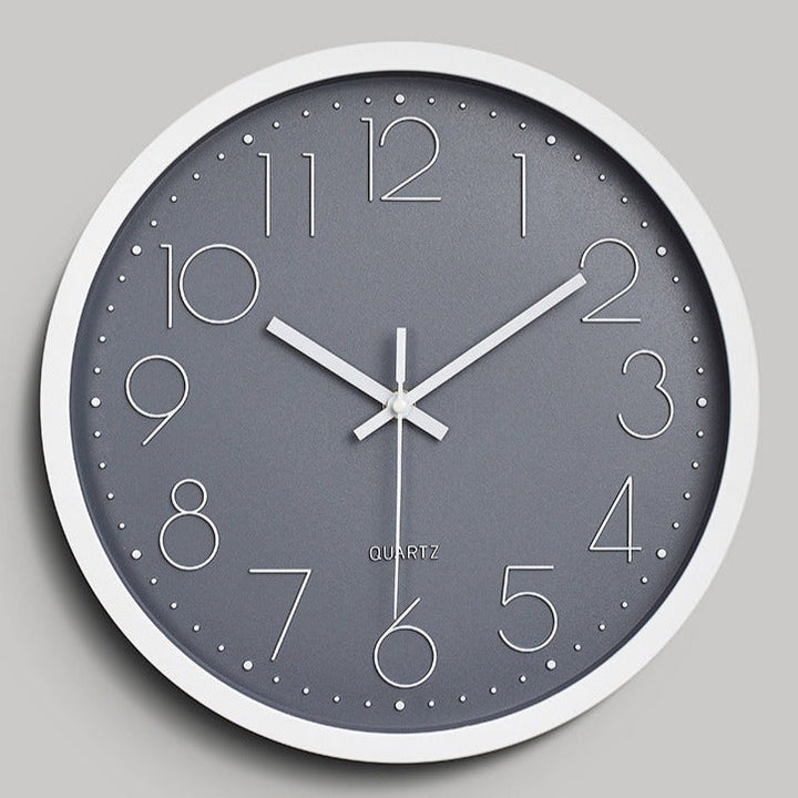 Simple Design 3D Silent Classroom Wall Clock 30 cm