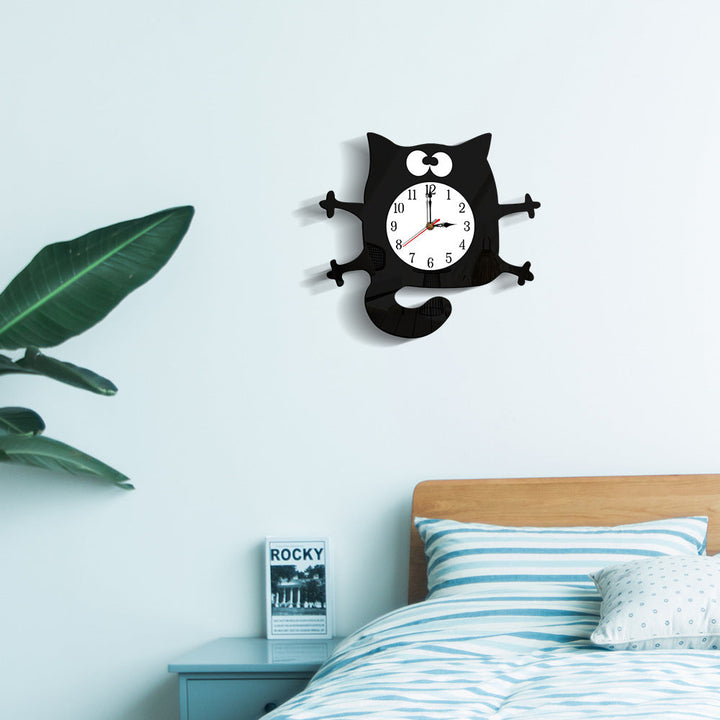 Silent Cat Wall Decoration Clock for Children&