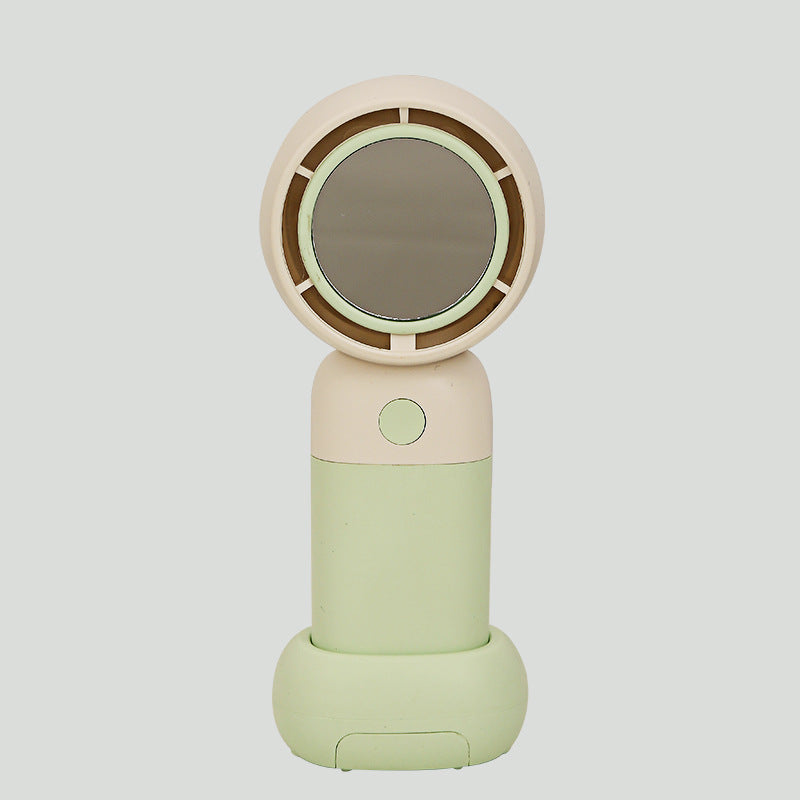 Women Portable Handheld Fan with Integrated Mirror