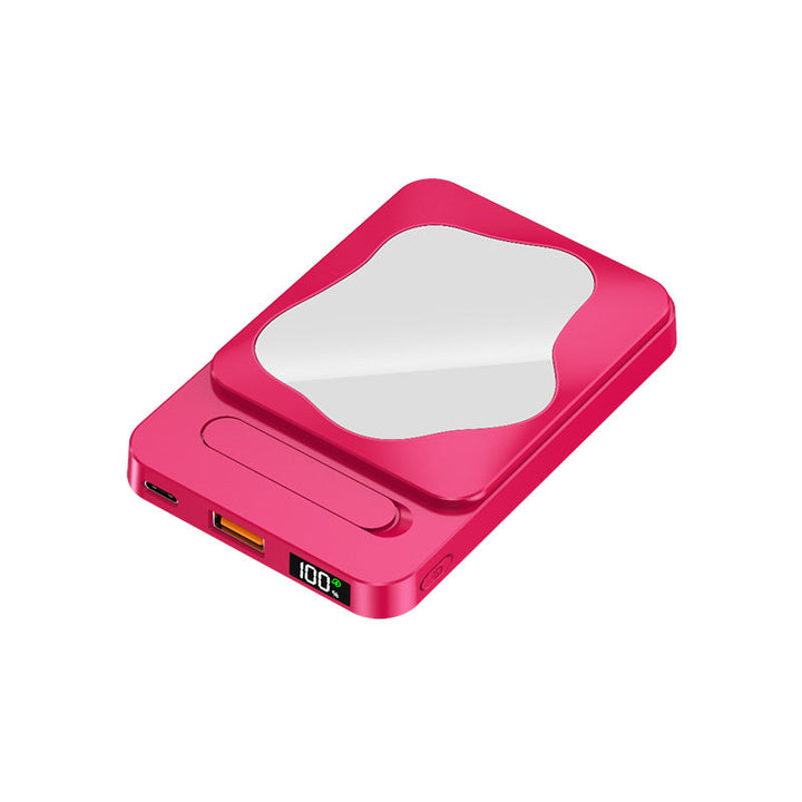 Portable Power Bank with Integrated Mirror