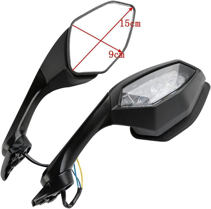 Adjustable LED Motorcycle Rearview Mirror