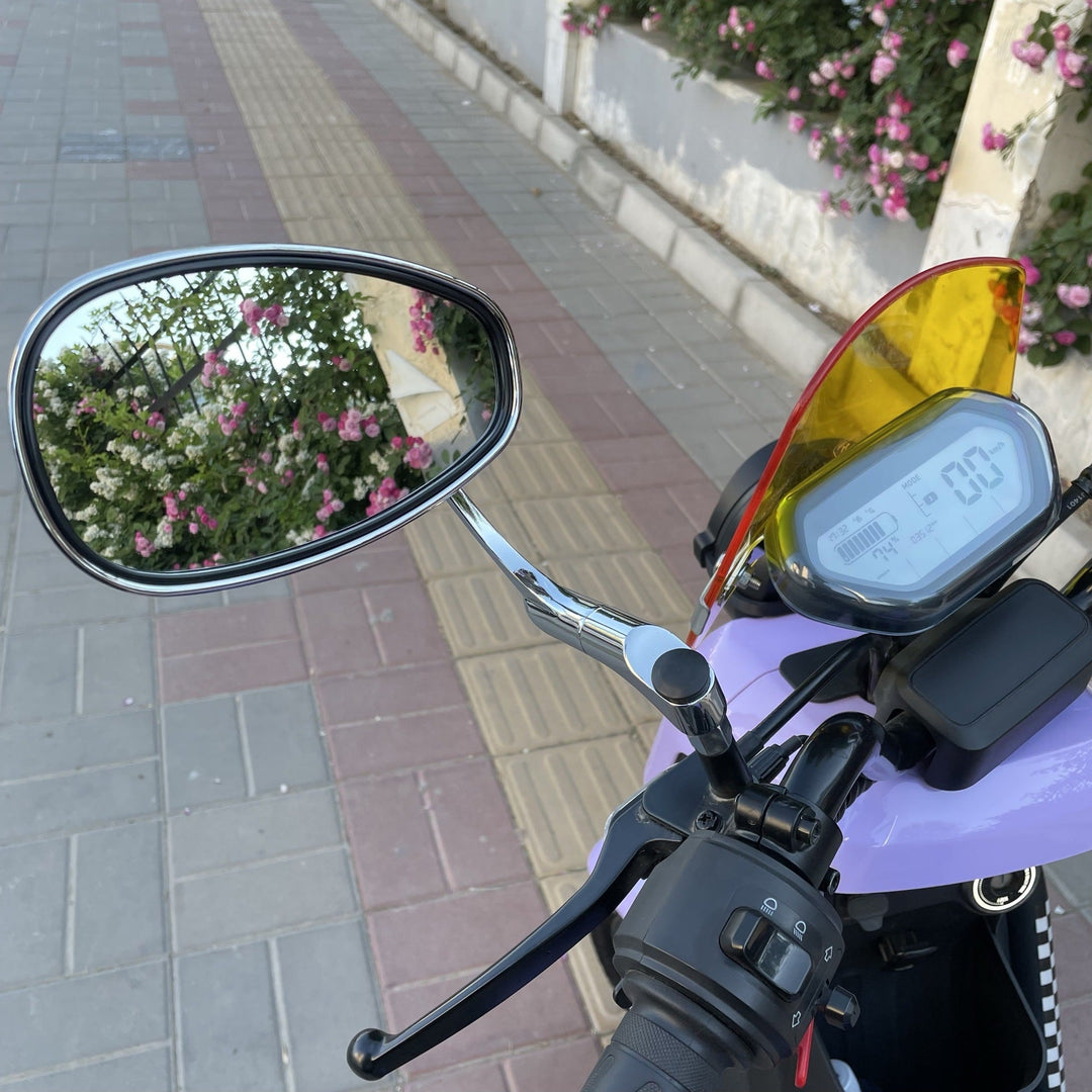 Chrome Plated Adjustable Motorcycle Mirrors