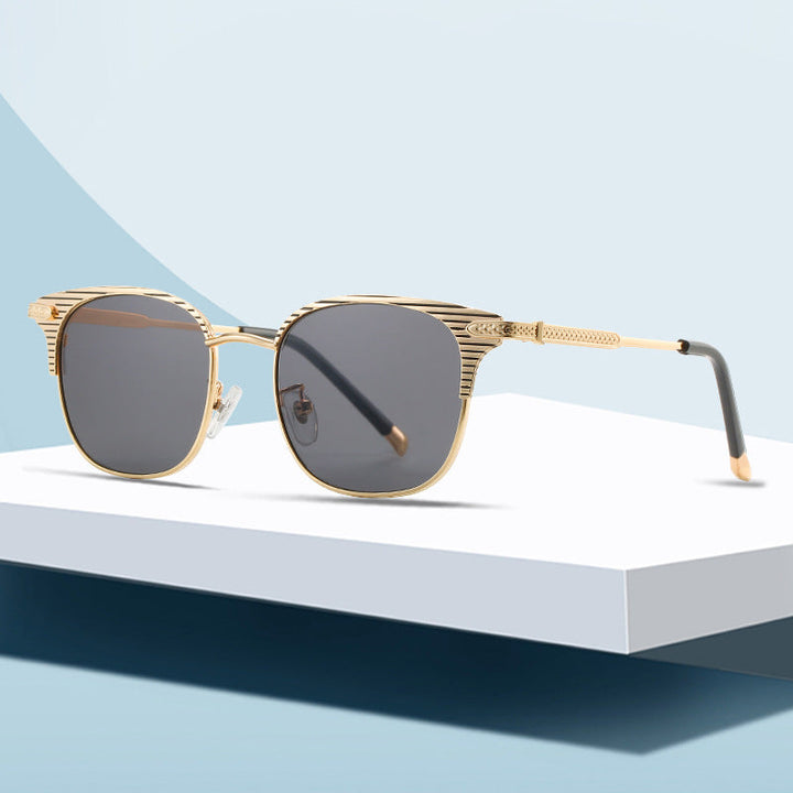Ladies designer sunglasses with luxurious frame and mirrored lenses