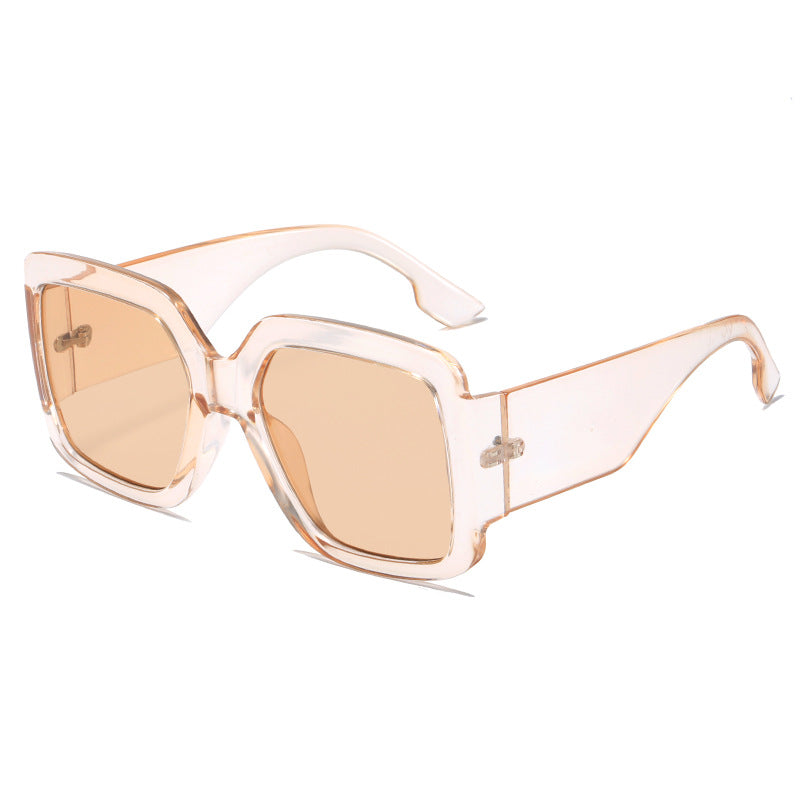 Women modern square sunglasses with mirror lenses