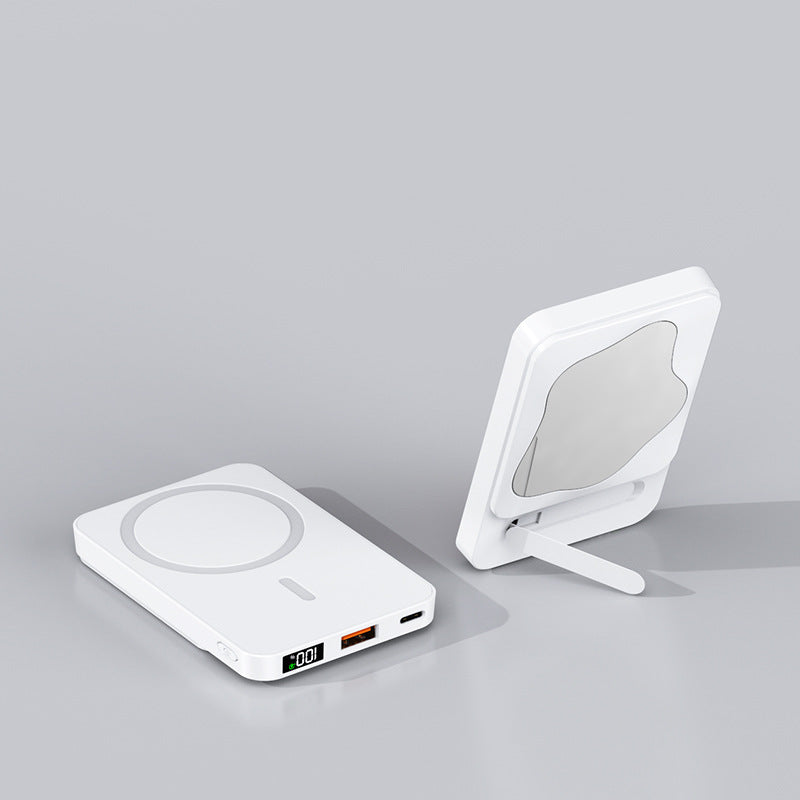 Portable Power Bank with Integrated Mirror