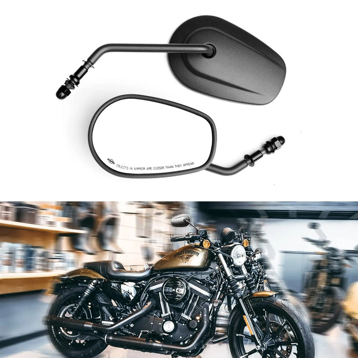 Adjustable Motorcycle Rearview Mirror with High-Quality Chrome Finish