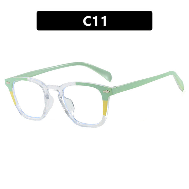 Women’s modern square sunglasses with mirrored UV protection