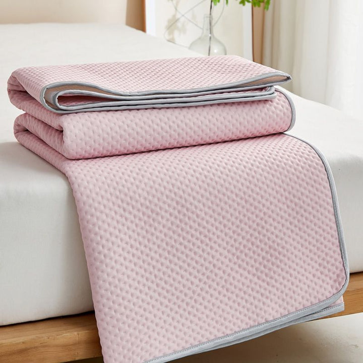 Unisex nan cooling mattress topper with breathable pressure relief and non-slip bottom