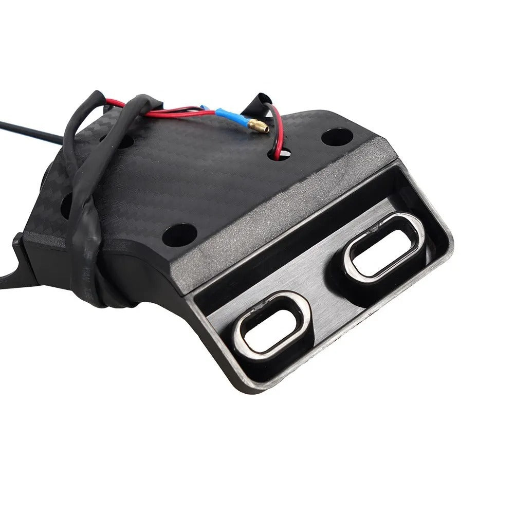 Motorcycle mirror set with integrated LED turn signal